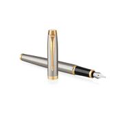 Parker 1931656 PARKER Füller IM Brushed Metal M Blau Geschenkbox