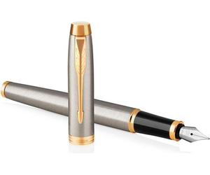 Parker 1931656 PARKER Füller IM Brushed Metal M Blau Geschenkbox