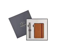 Parker 2018973 Sonnet stylo plume en acier inoxydable avec bloc-notes