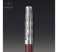 Parker 2119650 PARKER Füller Sonnet Premium Metal & Red C.C. 18K sw F