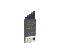 PARKER Etui de 5 cartouches longues QUINK encre noire. En blister