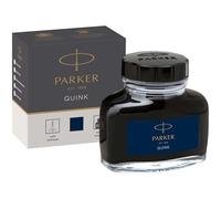 Parker flacon d'encre pour stylo plume | encre bleue/noire QUINK | 57 ml