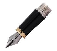 Parker IM - Bloc Plume Noir - Finition Dorée - Plume moyenne en acier inoxydable
