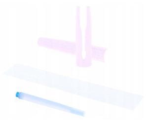 Parker IM, Fialová, Recharges, Bleu, Aluminium, Laiton, Métal, Pointe ronde, Acier inoxydable