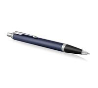 Parker Pens – Stylo à bille IM rétractable – pointe moyenne – encre bleue – Bleu mat C.T.