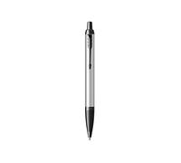 Parker IM stylo bille - Gris mat avec attributs noirs - Pointe moyenne avec recharge d’encre bleue - Coffret cadeau