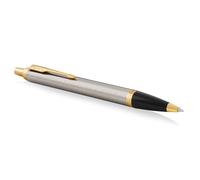 Parker IM stylo bille | métal brossé | pointe moyenne| encre bleu | coffret cadeau