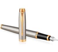 Parker 1931656 PARKER Füller IM Brushed Metal M Blau Geschenkbox