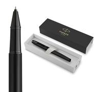 Parker IM stylo roller | Noir mat avec attributs noirs | Pointe fine avec recharge d’encre noire | Coffret cadeau