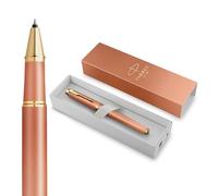 Parker IM Writing Rituals Stylo roller | Orange exaltant avec dégradé | Finitions or | Pointe fine | Encre noire | Coffret cadeau