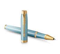 Parker IM Writing Rituals Stylo roller | Vert avec dégradé | Finitions or | Pointe fine | Encre noire | Coffret cadeau
