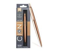 Parker Jotter 9000025835 Stylo à bille antimicrobien en acier inoxydable avec revêtement CION Encre bleue