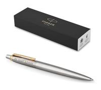 PARKER Jotter Core Recy vec gravure, stylo premium | coffret cadeau | mine bleue ou noire | cadeau personnalisé | nom | anniversaire (acier inoxydable G.C.)