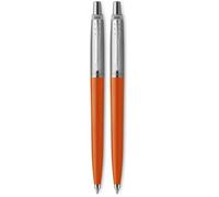 Parker Jotter Originals stylo bille | finition orange classique | pointe moyenne | encre bleu (Lot de 2)