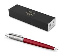 Parker Jotter Originals Stylo recy vec gravure - Coffret cadeau - Mine bleue ou noire - Cadeau personnalisé - Nom, anniversaire - Rouge 1 unité (Lot de 1)