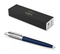 Parker Jotter Originals Stylo recy vec gravure - Coffret cadeau - Mine bleue ou noire - Cadeau personnalisé - Nom, anniversaire - Bleu foncé 1 unité (Lot de 1)