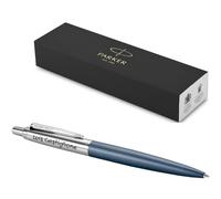 Parker Jotter XL avec gravure - Stylo de qualité supérieure - Boîte cadeau - mine bleue - Cadeau personnalisé - Pour un anniversaire - Bleu mat 1 unité (Lot de 1)