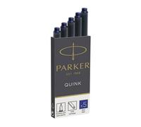 Parker Quink Lot de 5 cartouches de recharge pour stylo plume à encre permanente