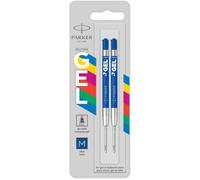 Parker Pens Recharges pour stylo Jotter Originals encre gel bleu pointe moyenne 0,7 mm lot de 2