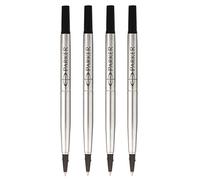 Parker Quink Recharge pour Stylo Roller Pointe Fine Noir - Lot de 4