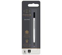 Parker recharge pour rollerball , pointe moyenne , encre noire