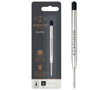 Parker recharges pour stylo bille | pointe large | encre noire QUINKflow | lot de 1