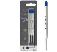 Recharge d'encre QUINK pour stylo bille M Parker - Bleu- Blister de 3