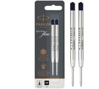 Parker Pens – Recharges pour stylo bille QUINKflow – pointe moyenne – encre noire – lot de 2