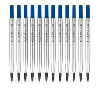 Parker recharges pour stylo roller - pointe moyenne - encre bleue QUINK - lot de 12