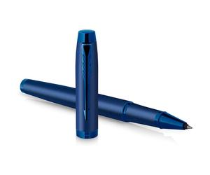 PARKER Rollerball IM Monochrome Blue PVD F Schwarz Geschenkbox