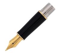 Parker Sonnet Bloc plume : Section Noire - Finition Dorée - Plume Large plaqué Or