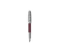 PARKER Sonnet Premium, Stylo plume, Métal et Laque Rouge, Plume moyenne 18k, Coffret cadeau
