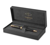 Parker Stylo à bille Sonnet Twist Noir mat Attributs dorés Pointe moyenne Coffret cadeau