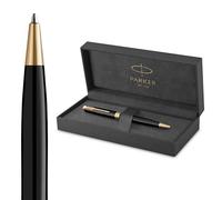 Parker – Stylo à bille Sonnet – Laque noire – Attributs dorés – Pointe moyenne