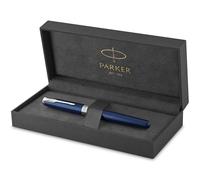 Parker Sonnet stylo plume | laque bleu avec attributs palladium | plume moyenne | coffret cadeau