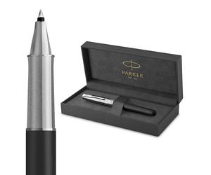 Parker Sonnet Stylo Rollerball | Collection Legacy of Flight | Finition Chrome | Pointe Fine | Encre Noire | Boîte Cadeau