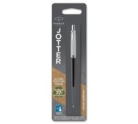 Parker stylo-bille Jotter Bond Street noir avec attributs chromés | Emballé sous blister