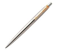 Parker Stylo bille Jotter acier inoxydable attributs or pointe moyenne encre bleue coffret cadeau