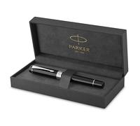 Parker Stylo-plume Duofold Classique Centennial 1931366 Plume moyenne or massif Noir