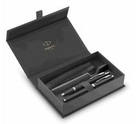Parker - Stylo-plume et stylo-bille IM, duo, boîte cadeau et étui, noir