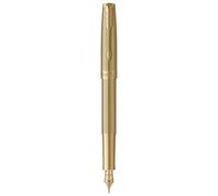 Parker Stylo plume Sonnet Ciselé Édition spéciale | Finition Dorée | Plume fine or massif 18 carats | Coffret cadeau