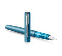 Parker Stylo plume Vector XL – laque turquoise, plume moyenne, coffret cadeau, encre bleue