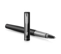 Parker stylo roller Vector XL | Laque noire métallisée sur laiton | Pointe fine avec recharge d’encre noire | Étui cadeau