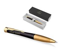 Parker Urban Twist - Stylo à bille avec gravure - À encre bleue - De qualité supérieure et personnalisable - Emballé dans un coffret cadeau - Idéal comme cadeau d’anniversaire - Noir muet G.C