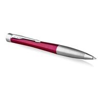 Parker Urban Twist stylo-bille magenta rouge vif avec finitions chrome pointe moyenne et recharge d’encre bleue coffret cadeau