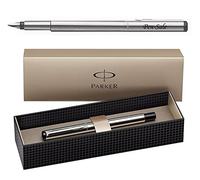 Parker Vector Stylo plume à pointe moyenne en acier inoxydable Gravure personnalisée