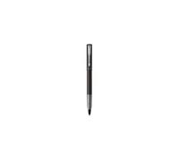 PARKER VECTOR XL Stylo roller, laque noire métallisée sur laiton, recharge noire pointe fine, Coffret cadeau