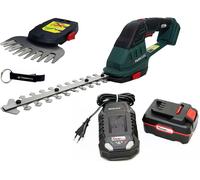 PARKSIDE® 20 V 2 en 1 sécateur/cisaille à gazon sans fil avec batterie (4 Ah), chargeur (2,4 A) et coffret de rangement