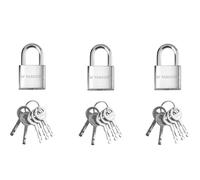 PARKSIDE® Cadenas ou cadenas à code ou cadenas d'extérieur ou cadenas câble en acier (3 cadenas)