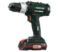 Parkside Perceuse sans fil 20 V avec batterie 20 V, chargeur rapide, ensemble de 17 forets et vis, lampe LED, couple 40 Nm, diamètre de perçage 30 mm (bois), 13 mm (acier)
